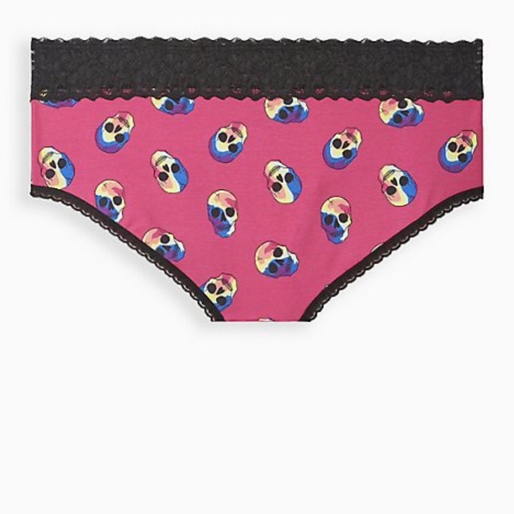 Torrid Cotton mid rise skull designs panty - Picture 3 of 3